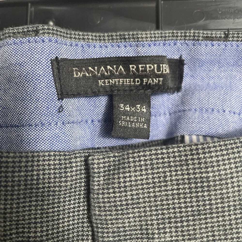BANANA REPUBLIC‎ Men's Kentfield Gray Pant, SZ 34x34